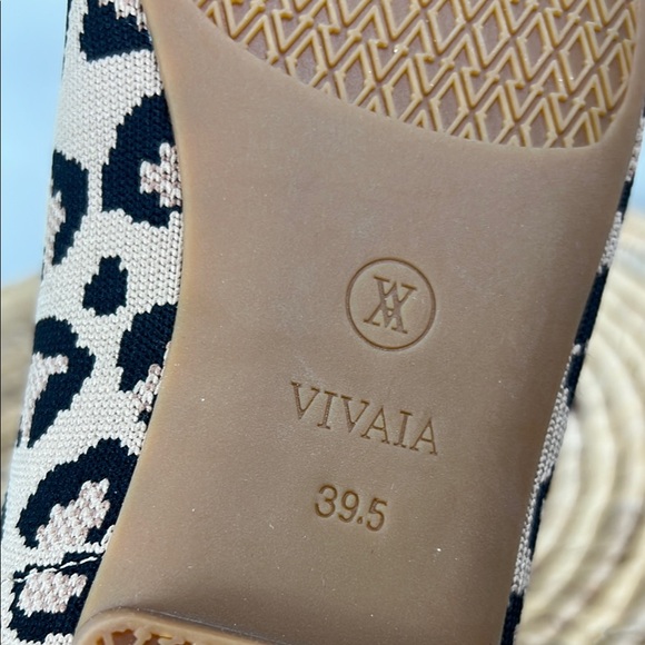 New VIVAIA Leopard Stretch Knit Ballet Flats - Picture 8 of 13
